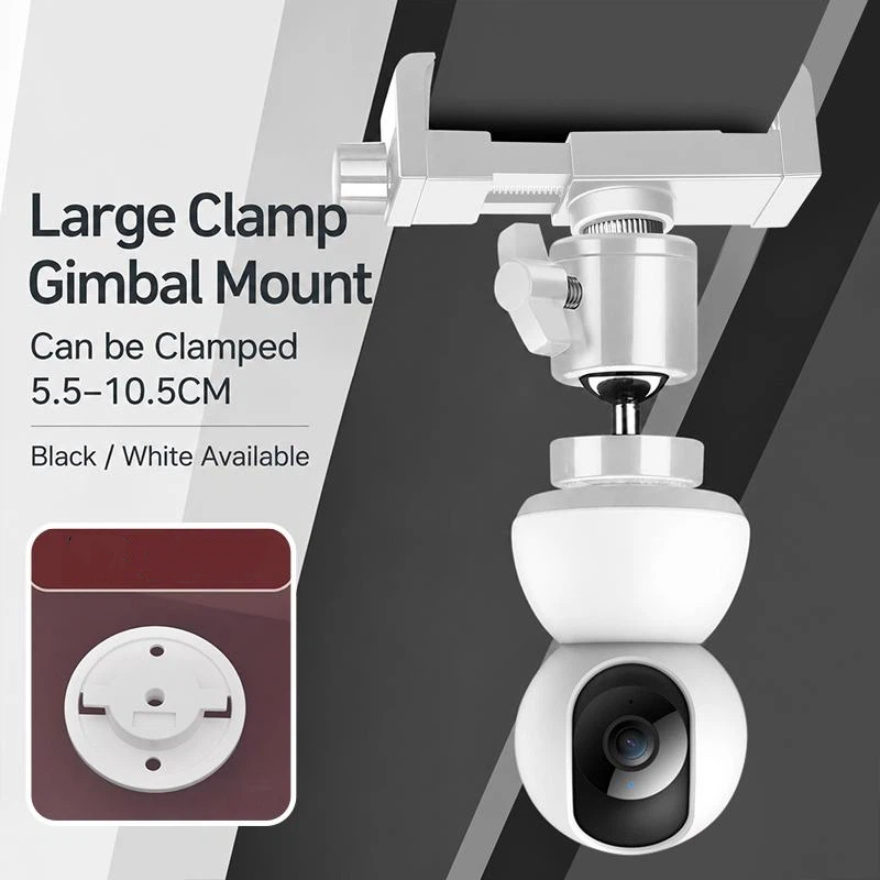 Webcam Stand Clip - 1Set 360° Rotation No Punching Clip