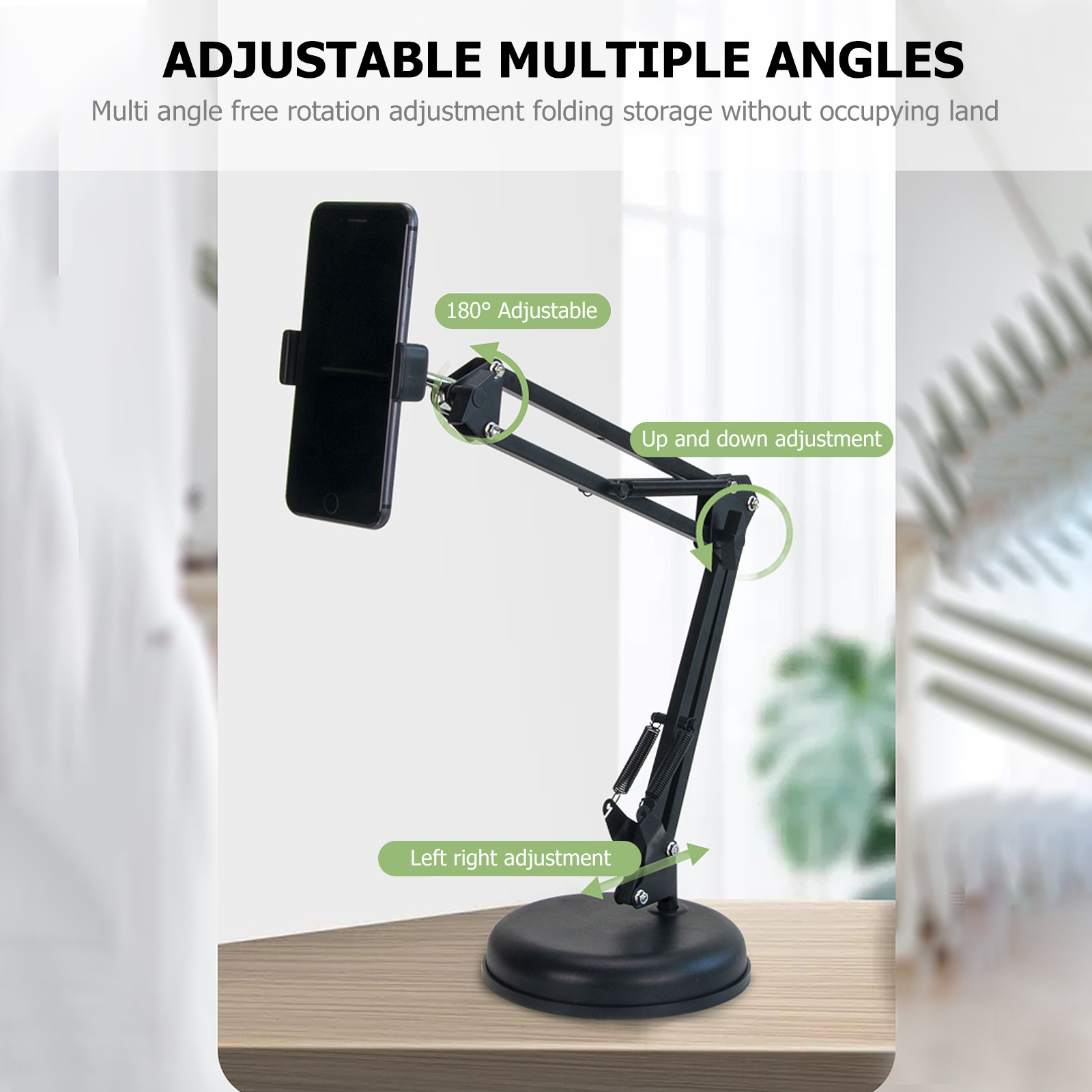 Webcam Stand Clip - 1Set Camera Stand Iron Suspension Arm