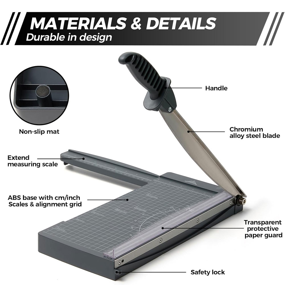 12-Inch Guillotine Paper Cutte - Paper Cutting Guillotine review and price
