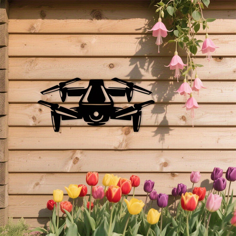 2D Flat Drone Iron Wall Art Bl - Tech Office Wall Art review and price