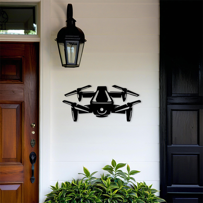 2D Flat Drone Iron Wall Art Bl - Tech Office Wall Art review and price