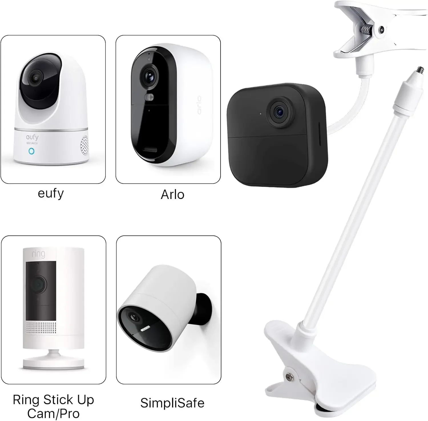 Protable Flexible Camera Clamp - Webcam Stand Clip review and price